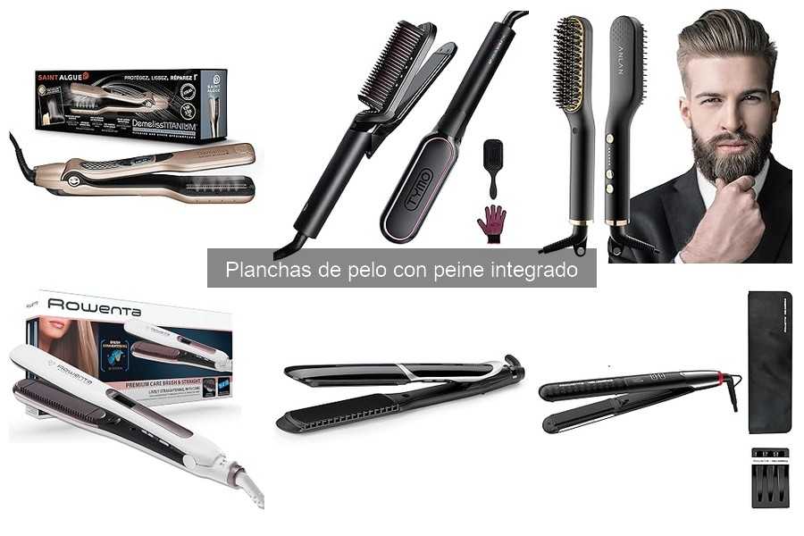 Cómo usar una plancha de pelo con peine integrado