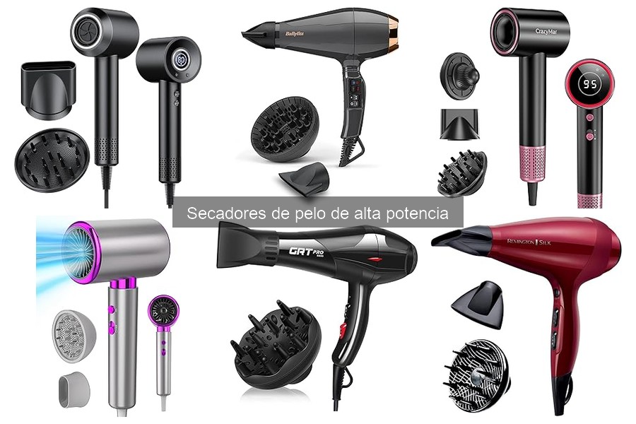 Comparativa de secadores de pelo de alta potencia