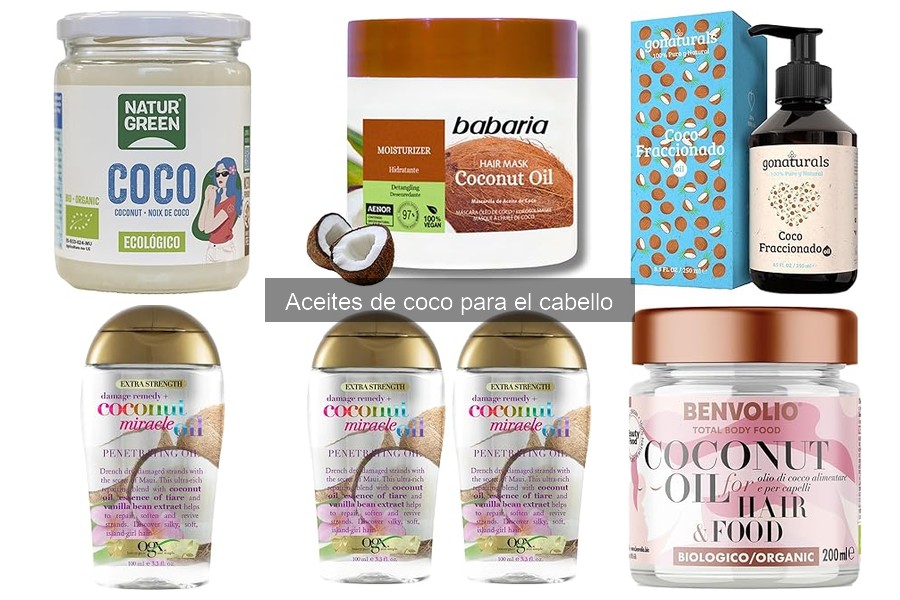 Mejores aceites de coco para el cabello: comparativa 2023