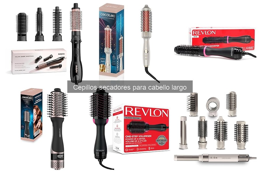 Mejores cepillos secadores para cabello largo: comparativa 2023